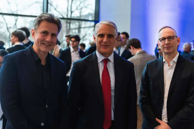 UniCredit CEO Andrea Orcel with guests at FS Business Forum 2025