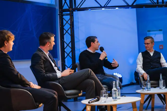 Panel discussion on stage at FS Business Forum 2025